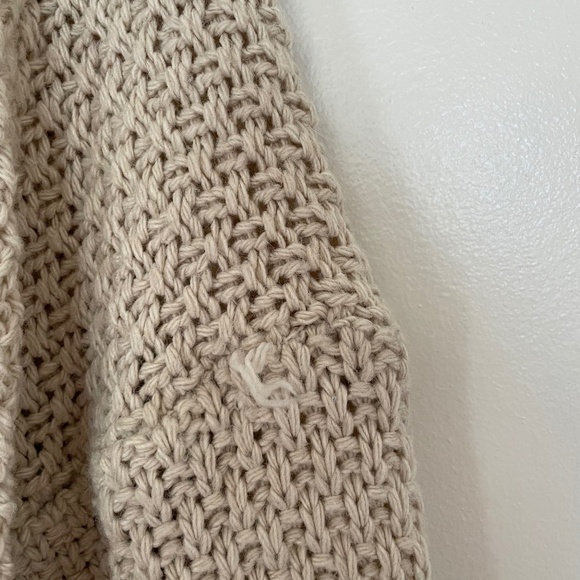 Boohoo Tan/Beige Boho Knit Cardigan Size M/L - Picture 11 of 15